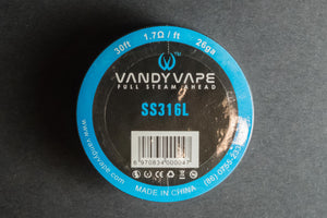 Vandyvape Stainless Steel 316L Wire 30ft Roll - The Mist Factory